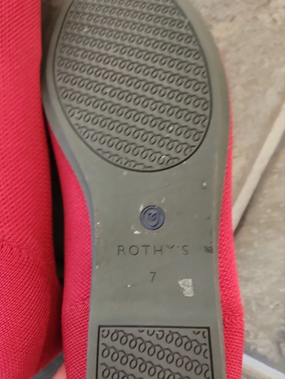 Rothy's Red Women's Knit Slip-On Flats